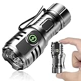 【2024新登場 強化版】LED 懐中電灯 EDC 小型 軽量 ハンディ 高輝度 USB充電式 フラッシュライト明るい 8つ照明モード ミニライト 軍用アルミ合金 強力 充電式 2M落下耐久 IPX67防水 防災 防犯 アウトドア用懐中電灯 キャンプ ハイキング 散歩 登山 探検 点検 警備 巡視 作業用 地震 停電 緊急時 災害グッズ（1）