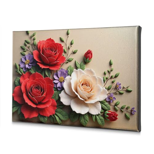 Tableau sur toile bouquet moderne violet pour créer une ambiance chaleureuse