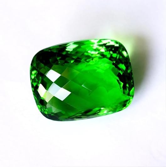Natural 122 Ct Green Peridot Cushion Cut Birthstone Certified Loose Gemstone for Jewellery Making2