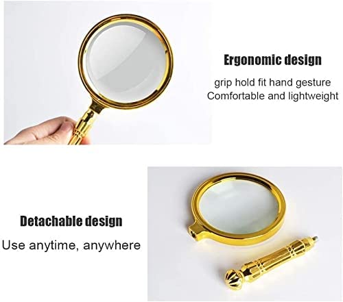 Loupe s Loupe, 10X Métal Gravure Fleur Lentille Optique Portative Loupe De Lecture Amovible Keep it in Mind