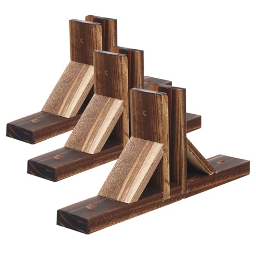 Sosoport 3 Stück Holz Zaunständer aus Stabilem Holz Zaunfu...