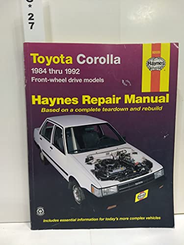 Toyota Corolla FWD, 1984-1992