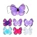 Qiansail Newborn Baby Butterfly Wings Fairy Wing Princess Costume with Big Flower Photography Props Shoot Outfits for Birthday (Rose)