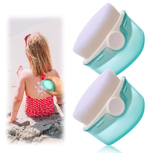 Universal 2 Pack Sunscreen Applicator, Sunblock Buddy Brush Set with