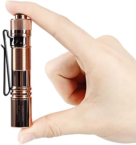 ACEBEAM Pokelit AA Rechargeable Mini Flashlight with Clip, 500 High Lumens Pocket EDC Flashlight, Super Bright Small Flashlight,519A 90+ High CRI Led Flashlight for Camping,Hiking,Everyday Use(Copper)