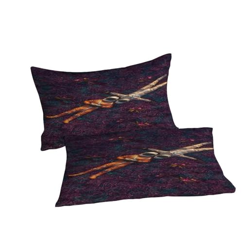 Parure de lit adulte starry sky drap microfibre fermeture éclair 260x220cm astronaute