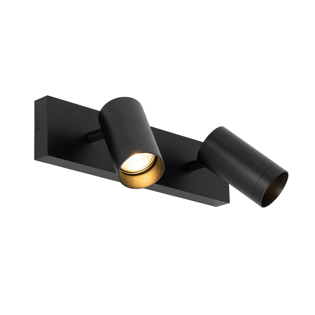 Qazqa jeana luxe - Faretto da soffitto/parete Moderno - 2 luce - L 32 cm - Nero - Moderno - Soggiorno I Camera da letto I Sala da Pranzo I Cucina