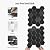 HOMEART Peel and Stick Backsplash Hexagon Tile, 12-Sheet Black Hexagon Tiles Mosaic Tile Backsplash for Kitchen Bathroom Fireplace