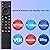 Only for TCL Google TV Remote Control Replacement,Compatible with TCL Mini-LED QLED 4K UHD 50/55/65/75/85 QM5K,QM6K,QM7K Google Smart TVs Serie and More (No Voice Control)