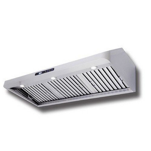 PROLINE 36-Inch Ductless Under Cabinet Range Hood with Recirculating Kit, 900 CFM, Stainless Steel, LED Lights, Quiet Blower Motor, 4 Speed, 3-Year Warranty, PLJW 113.36/RecKit