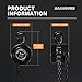 BALWONER 1 Ton 10 Feet Manual Hand Chain Block Hoist with 2 Heavy Duty Hooks for Lifting Black