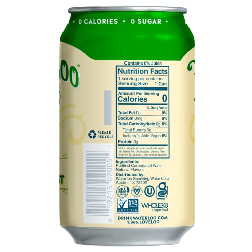 Image of Waterloo Sparkling Water, Ginger Citrus Twist Naturally Flavored, 12 Fl Oz (Pack of 24) | Zero Calories, Sugar or Artificial Sweeteners, Sodium