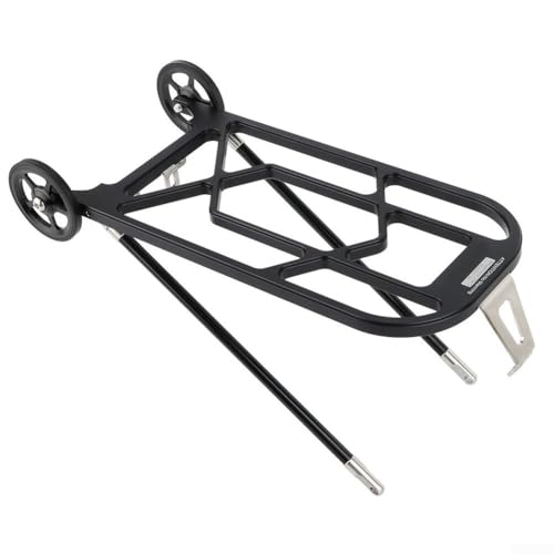 ComfyHarbor Portabicicletas trasero para Brompton aleación de aluminio ligero para mayor durabilidad (negro)