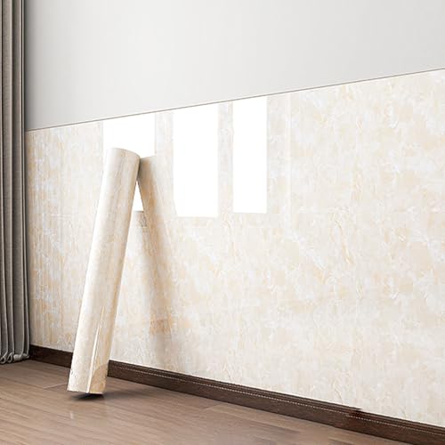 ByteRunning Paneles de Pared con diseño de mármol,Papel Tapiz Autoadhesivo de mármol Impermeable,Paneles de Techo Autoadhesivo de PVC,Fácil de Limpiar,para Muro Y Techos,Fondos De TV,Oficinas
