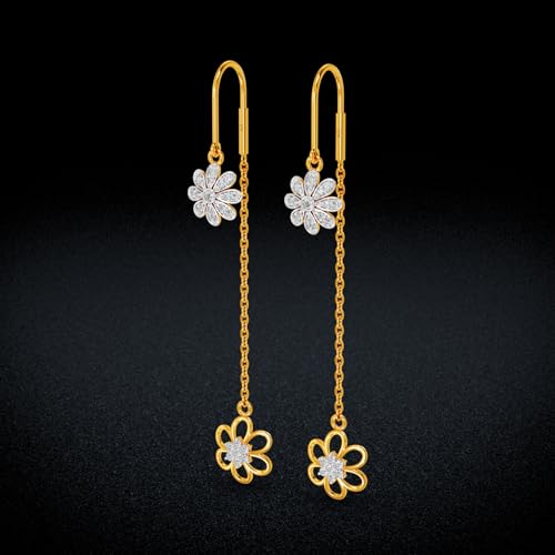 Image of Joyalukkas 22k (916) Purity BIS Certified Sui Daga Gold Earrings For Women