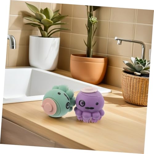 Cepillo de baño para mascotas ergonómico para bañar perros sin tirones de pelo 7