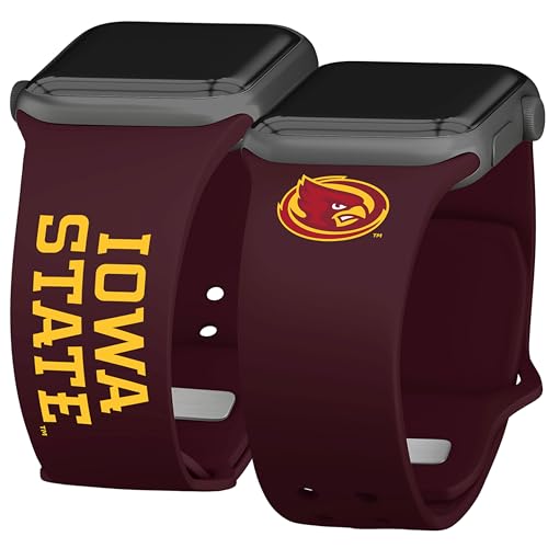 Affinity Bands Iowa State Cyclones Iconic Edition HD Watch Band Compatible with Apple Watch (42/44/45/49mm (46mm Series 10) Long)
