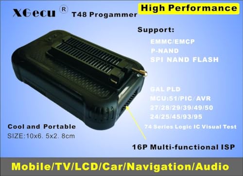 Image of DHRUVPRO XGecu T48 [TL866-3G] Programmer Support 28000+ ICS for EPROM /MCU /SPI /Nor /NAND Flash /EMMC /IC Tester / TL866CS TL866II Replacement (XGecu T48 with 13 Adapter)