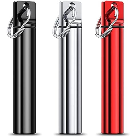 Metal Portable Toothpick Holder with Keychain Cover