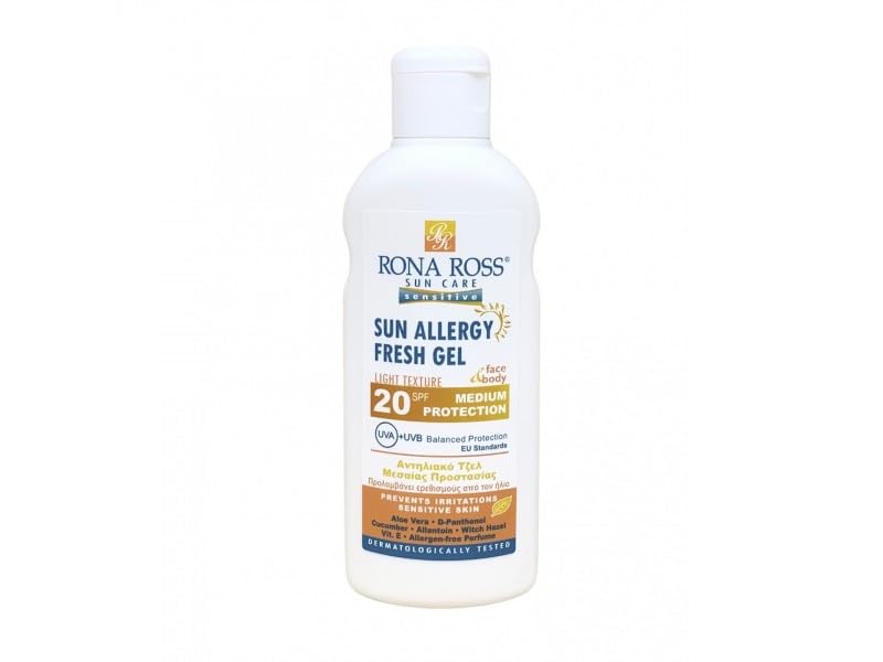 Rona Ross - Sun Care - Sun Allergy Fresh Gel - SPF 20 - MEDIUM PROTECTION, 150 ml (Pack of 1)