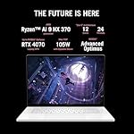 ASUSROG-Zephyrus-G16-16-25K-OLED-ROG-Nebula-Display-240Hz-500-nits-AMD-Ryzen-AI-9-HX-370-Gaming-Laptop-32GB-RAM2TB-SSDRTX-4070Win-11Office-2021Platinum-White185-Kg-GA605WI-QR067WS