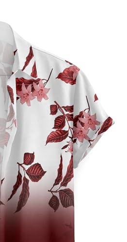 Image of LAMBOO Men Regular, Super Slim Fit Printed, Self Design Spread Collar Casual Shirt