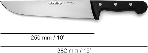 Vista 184 de Arcos Juego de Cuchillos 2 Piezas - Acero Inoxidable Nitrum y Hoja mm. 12.80 oz. Cuchillo de Cocina Profesional para Cocinar Mango Ergonómico