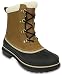 Crocs Men's AllCast II Snow Boot, Wheat/Black, 11 M US