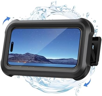 Waterproof Shower Phone Holder - 480° Rotatable Adjustable Mount for 4-7" Devices - 1