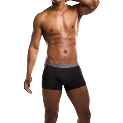 Mr. Davis Men's Lightweight AirMotion Trunks Cut Boxer Brief Underwear 3 Pack4