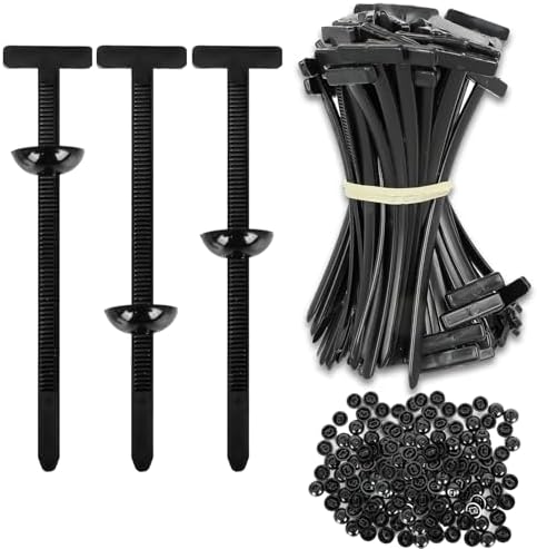 Nylon Universal Cable Tie Buckle, Multi-Purpose Heavy Duty Self-Locking Zip Ties with Pin & Button Design Plastic Cable Ties Tool Fasteners Car Body, UV Resistant Zipties for Car Daily Repair 150Pcs