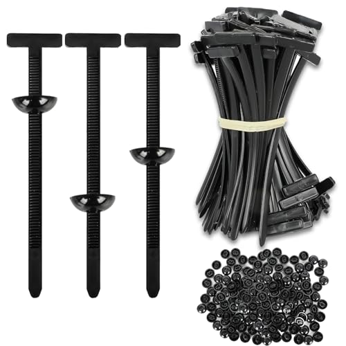 Nylon Universal Cable Tie Buckle, Multi-Purpose Heavy Duty Self-Locking Zip Ties with Pin & Button Design Plastic Cable Ties Tool Fasteners Car Body, UV Resistant Zipties for Car Daily Repair 150Pcs