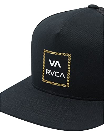 Image of RVCA Men's Trucker Hat, Adjustable Snapback Cap for Streetwear & Skating, Lightweight Breathable All-Day Comfort