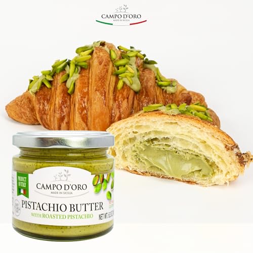 Pistachio Butter Sweet Spreadable Cream, 6.35 oz (180g), Rich & Nutty Pistach...