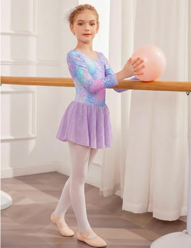 Image of Arshiner Kids Girls Classic Long Sleeve Leotard Dance Ballet Dress