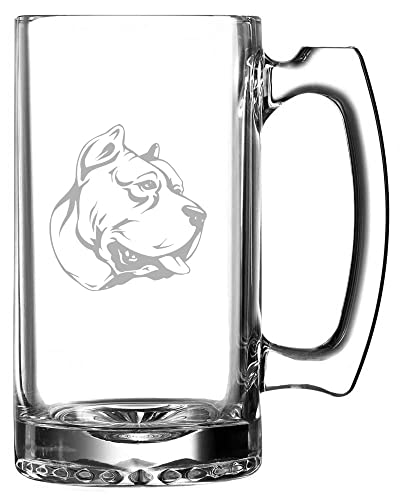 Perro de Presa Canario Dog Themed Etched 25oz Beer Mug