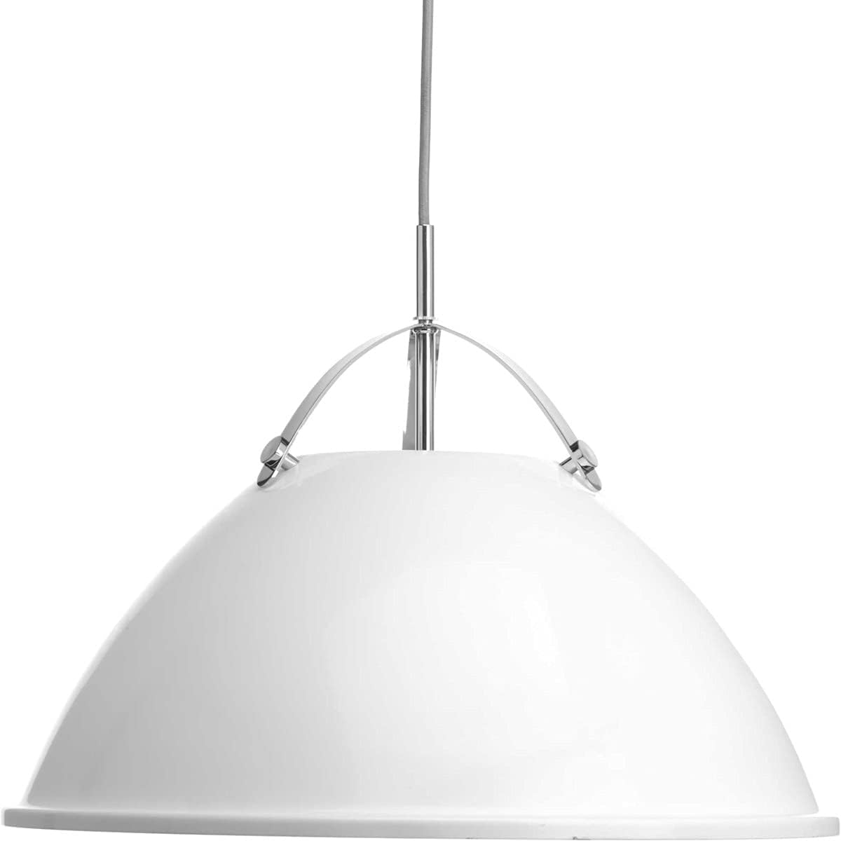 Progress Lighting P500053-030 Tre One-Light Pendant, White