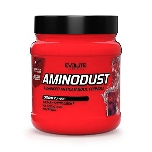 Evolite Nutrition Aminodust 474g - EAA Powder - L Glutamine - Beta Alanine - Acide Amine Musculation Cover