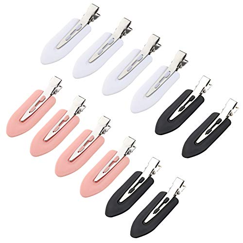 Tyfthui No Bend Hair Clips for Women, No Crease Hair Clips Styling Duck Bill Clips No Dent Alligator Hair Barrettes for Salon Hairstyle Hairdressing Bangs Waves, Makeup Accessories for Women and Girls