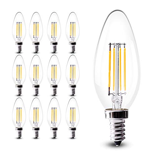 Chao Zan Lampadina Filamento LED Candela fiamma