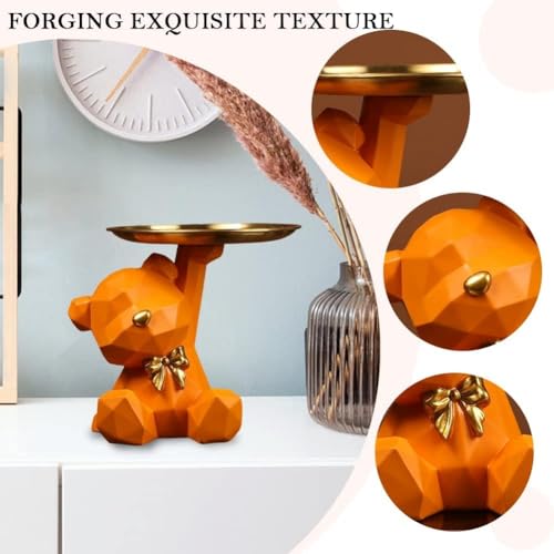 Porte-clés figurine plateau pour rouges à lèvres ours