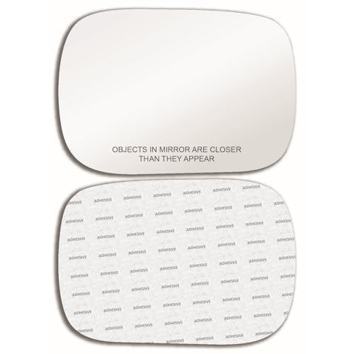 New Replacement Mirror Glass with FULL SIZE ADHESIVE for Volvo | 2001-03 V70 | 2003-06 XC70 | 2003-06 XC90 | Passenger Side View Right RH