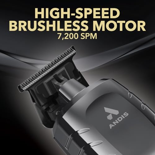 Andis 562627 GTX-EXO II Professional Beard Trimmer, 10-Pc, Black Chrome | M-Force Magnetic Tension, GTX-Z Blade, 6% Lighter, 7,200 SPM Brushless, Cordless Lithium-Ion, Charging Stand, Model #562627 - image 8