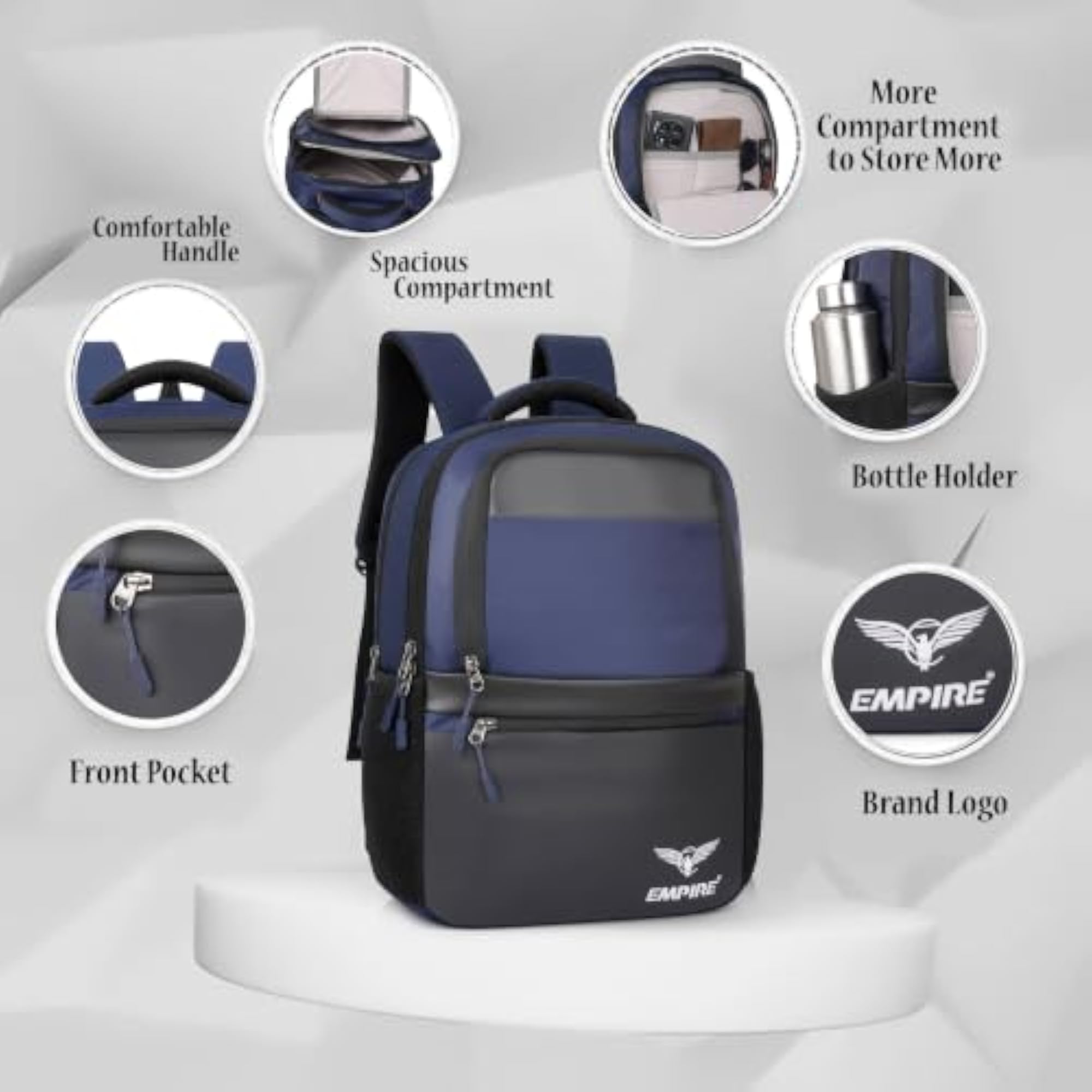 Business Slim Durable Laptop Backpack, Water Resistant
