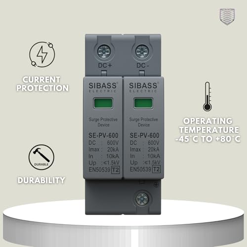 Image of AC /DC Surge Protection Device (SPD) 320V / 600V / 1000V - Single & Three Phase, 2 Pole / 3 Pole / 4 Pole - Sibass or Phoenix Contact (DC SPD, Sibass-600V-2P)