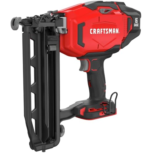 CRAFTSMAN CMCN616BR V20 Lithium-Ion 16 Gauge Cordless Finish Nailer (Tool Only) (Renewed)
