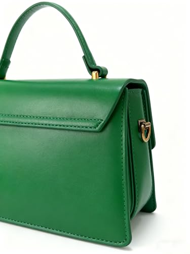 Image of Designer Satchel Purses For Women, Small Cute Crossbody Handbag, Ladies Vegan Leather Top Handle Bags