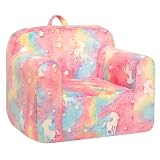 BEJOY Kindersofa, Ultra Weicher Schaumstoff Gefüllter Kindersessel, Einhorn