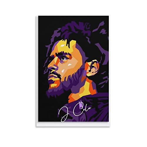 Toile J. Cole poster art mural pour salon moderne et studio musique