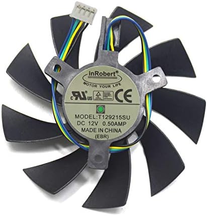 inRobert DIY Two Ball Bearing Video Card Cooling Fan for Zotac GTX 1060 3GB/ 1060 Mini